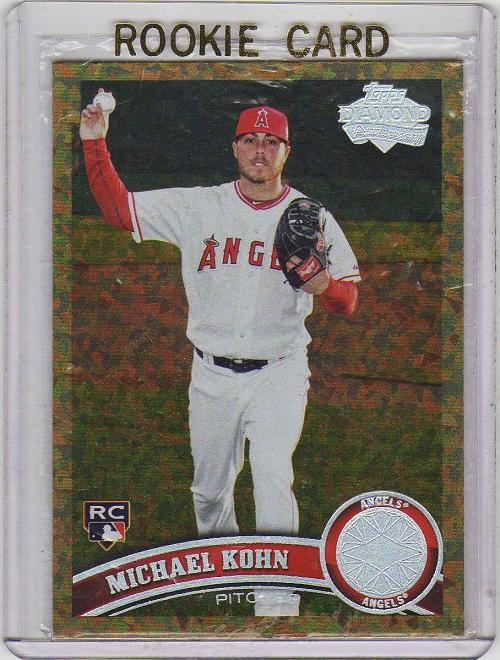 2011 Topps Diamond Anniversary Series 2 Michael Kohn Rookie Card #344 - Los Angeles Angels